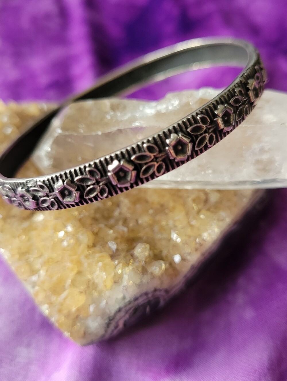 Handcrafted, Sterling Silver Bracelet.